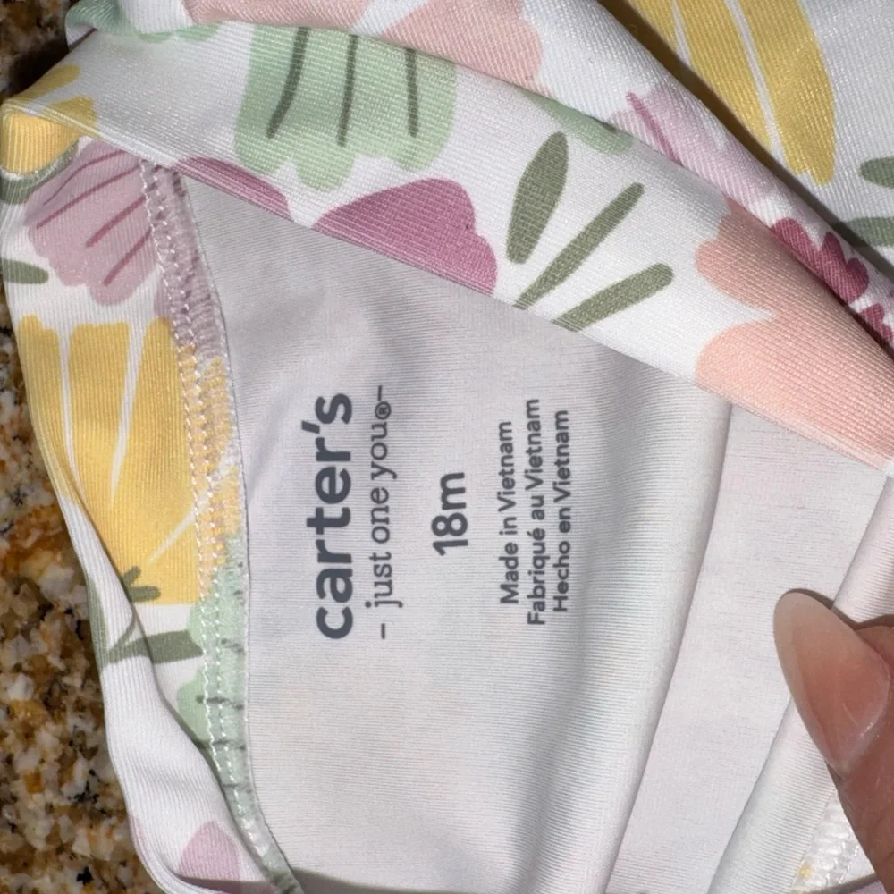 Carter's Floral Swim Set - Pink, Purple, Yellow, Green
